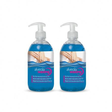 Alveola Waxing Gyantázás utáni lemosó olaj Aloe Vera-val 2x300ml (9711)