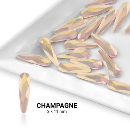 Formakő csepp alakú - 3x11mm - Champagne 20db