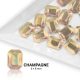 Formakő téglalap alakú - 6x8mm - Champagne 20db