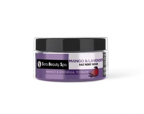 Bőrradír és Testradír - Mangó-levendula Sóradír Peeling 300g