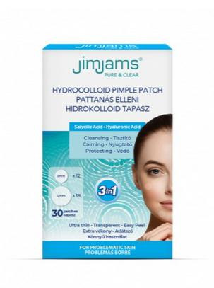 JimJams Pure & Clear Hidrokolloid pattanástapasz BHA + HA 30db (3020)